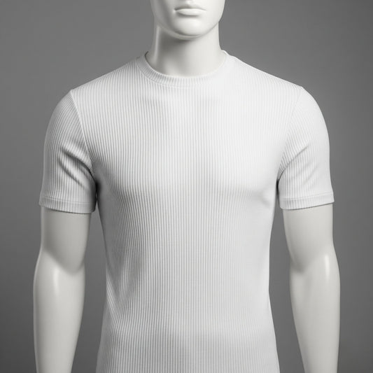 Camiseta canelada casual