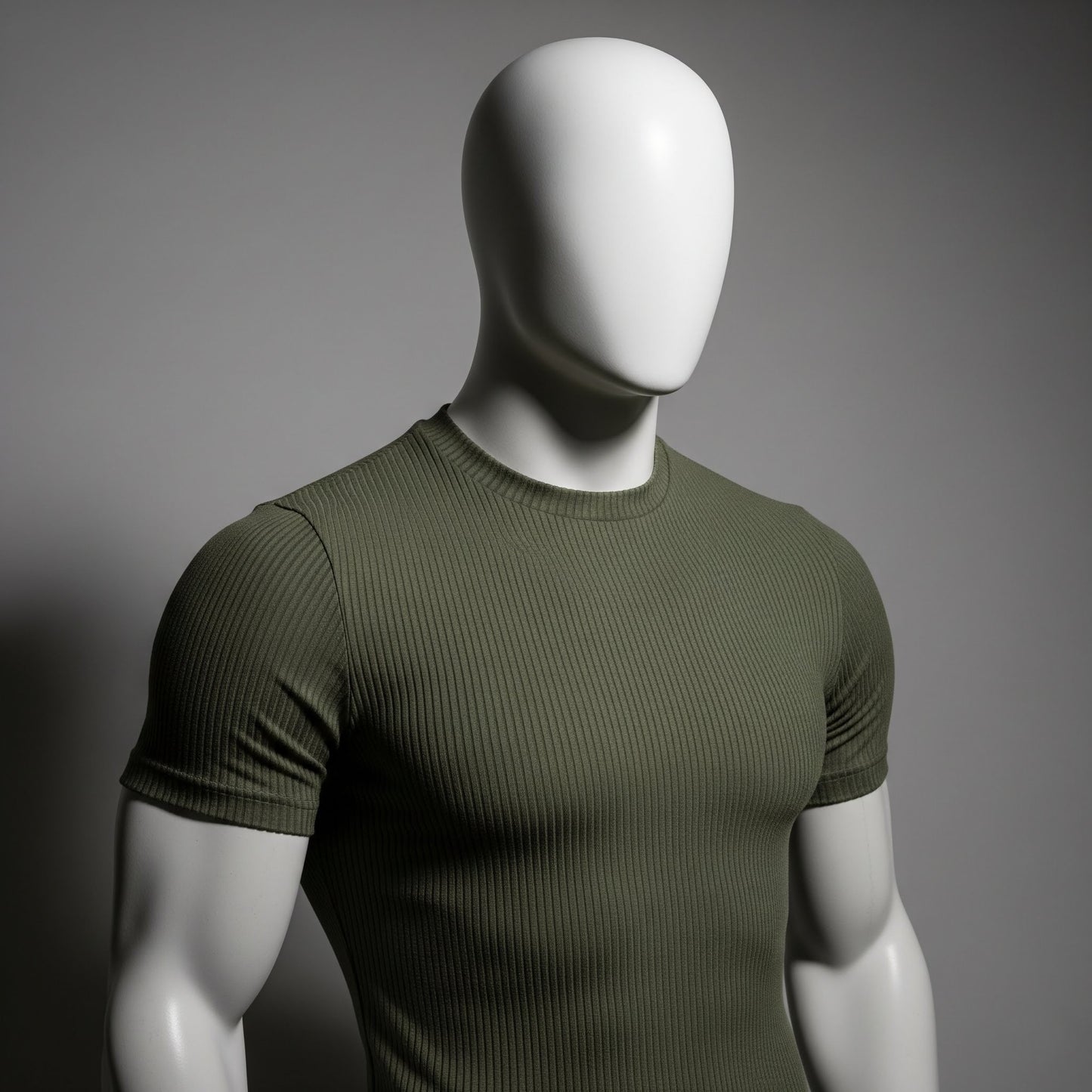 Camiseta canelada casual
