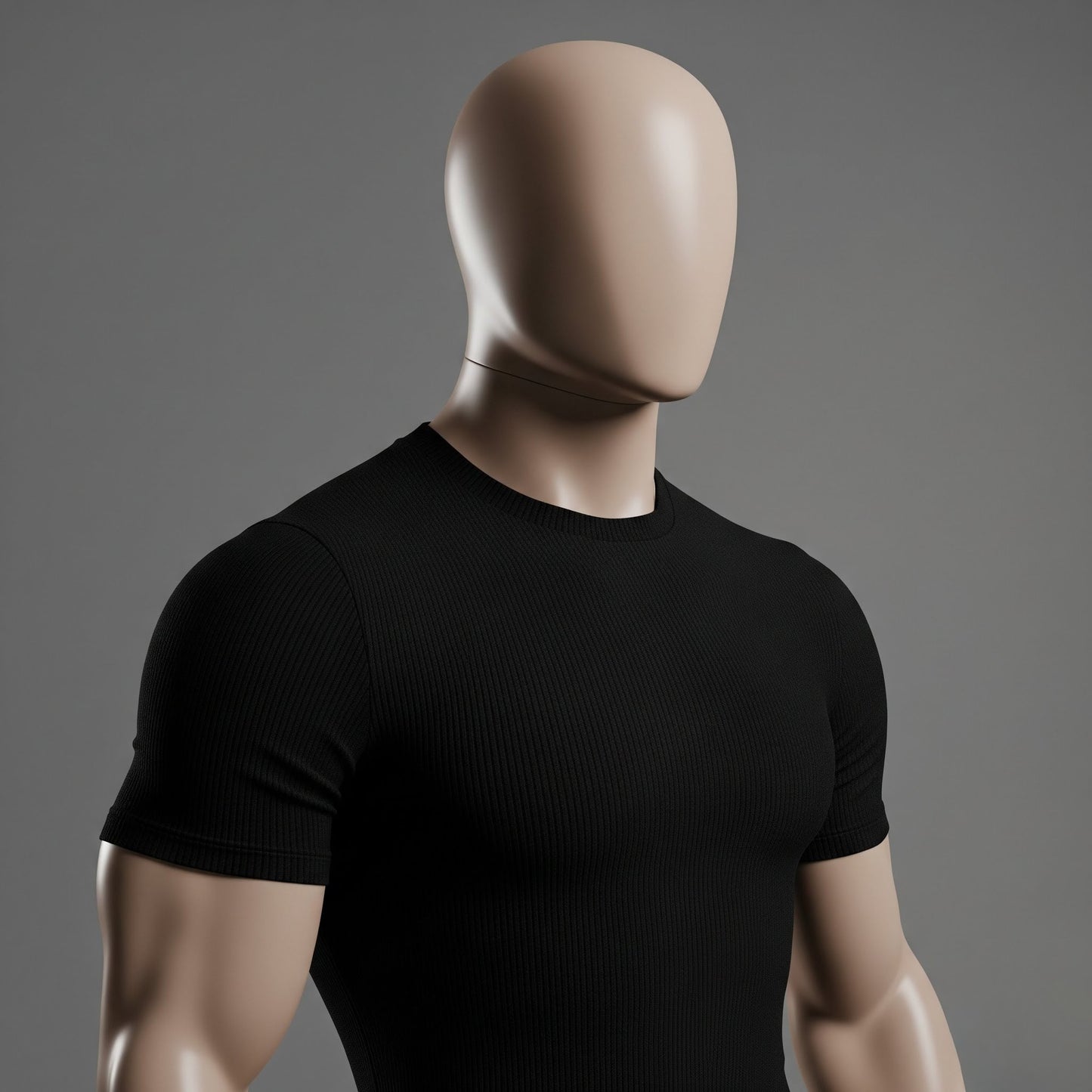 Camiseta canelada casual