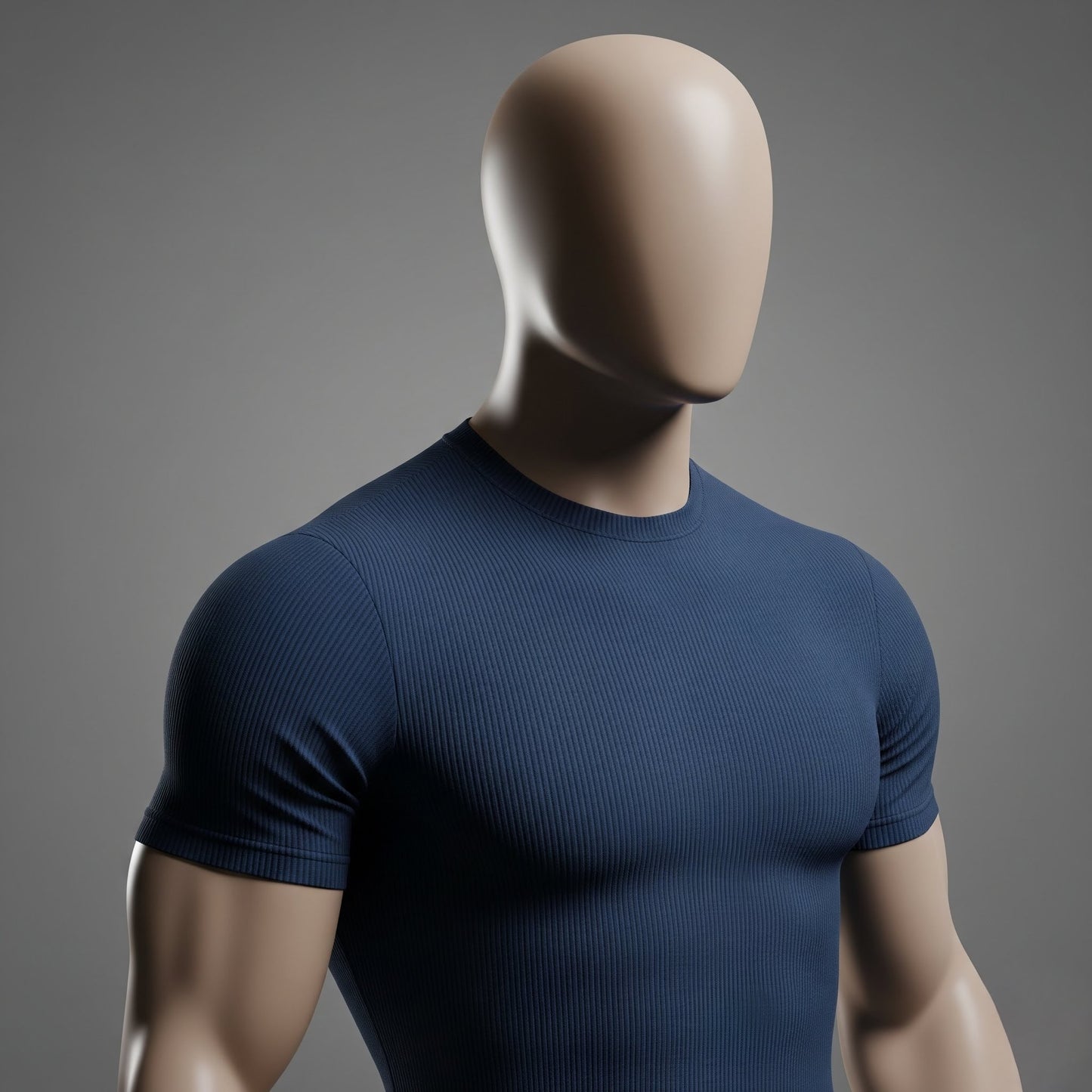Camiseta canelada casual